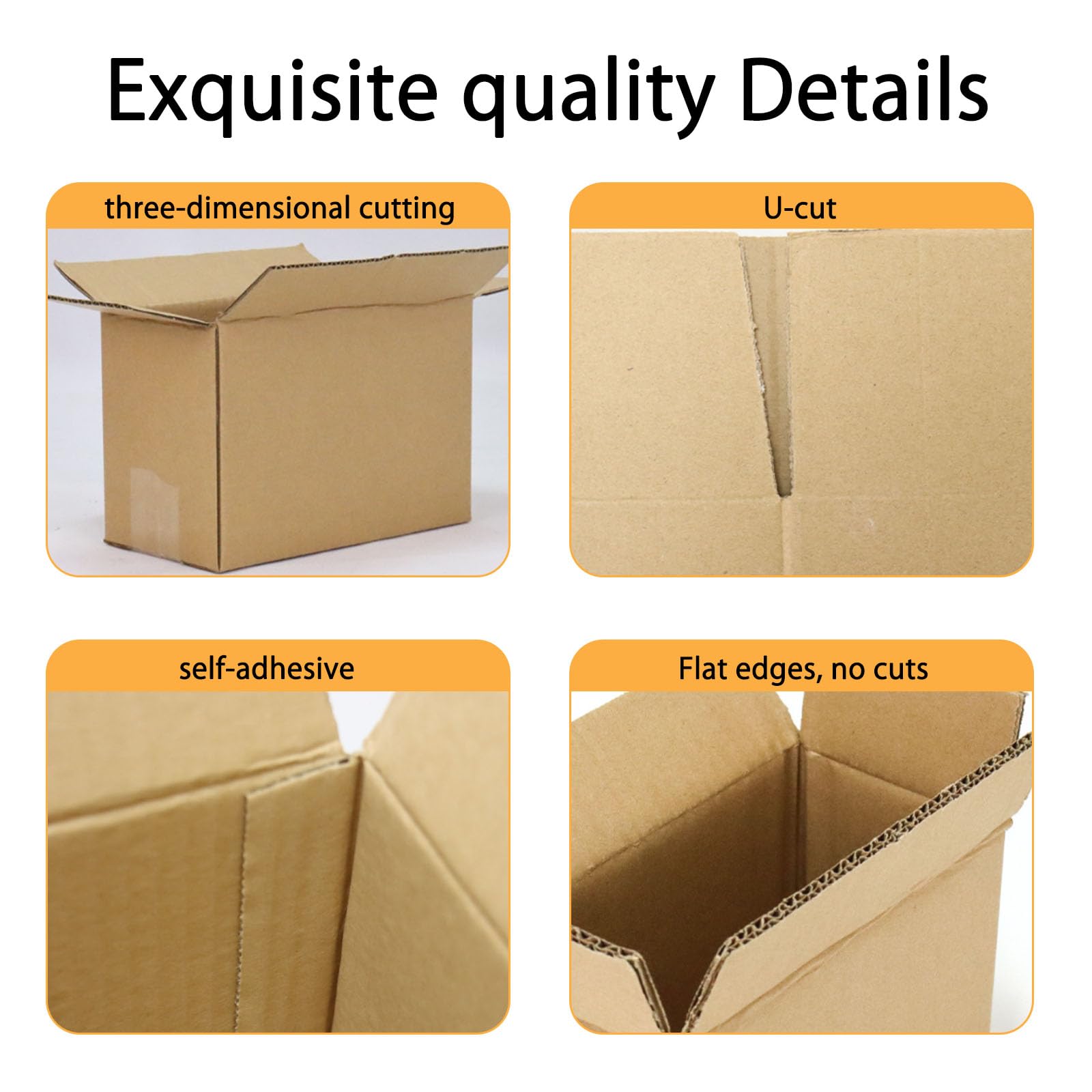 Cajas de cartón para publicar la mudanza de la mudanza de la casa de la casa Empaque la caja de cartón 20 piezas 290 * 170 * 190mm