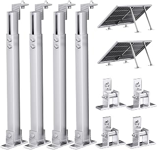 Adjustable Solar Panel Tilt Mount Brackets, Aluminum 2-Set