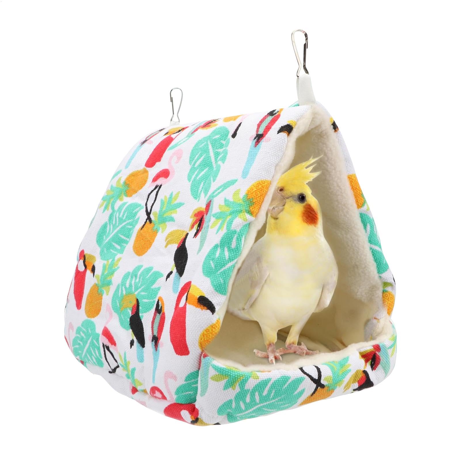 Parrot Winter Hammock Nest Warm Nesting Hammock House for Winter Birds