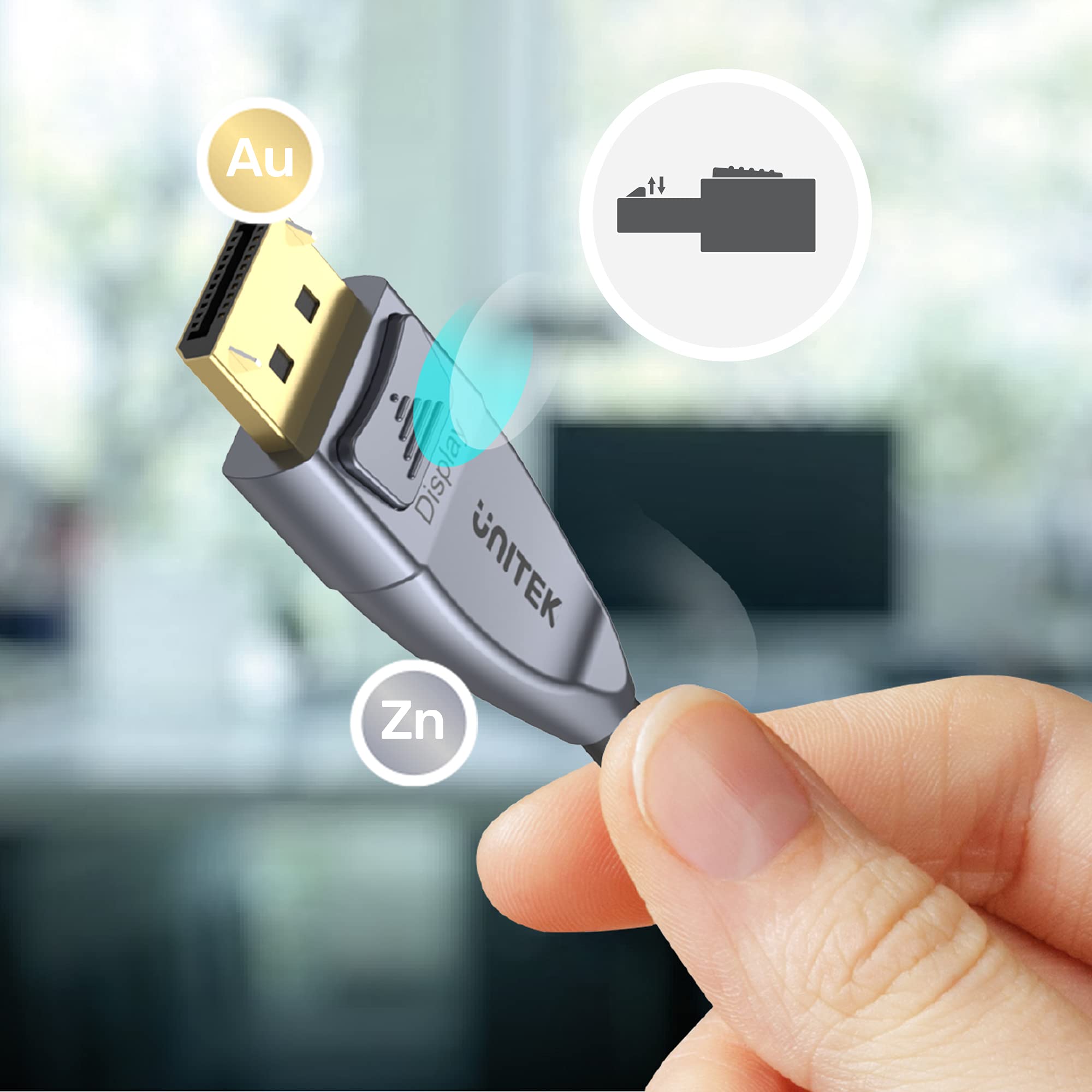 UNITEK C1617GY OPTIC CABLE DISPLAYPORT 1.4 AOC 8K 20M
