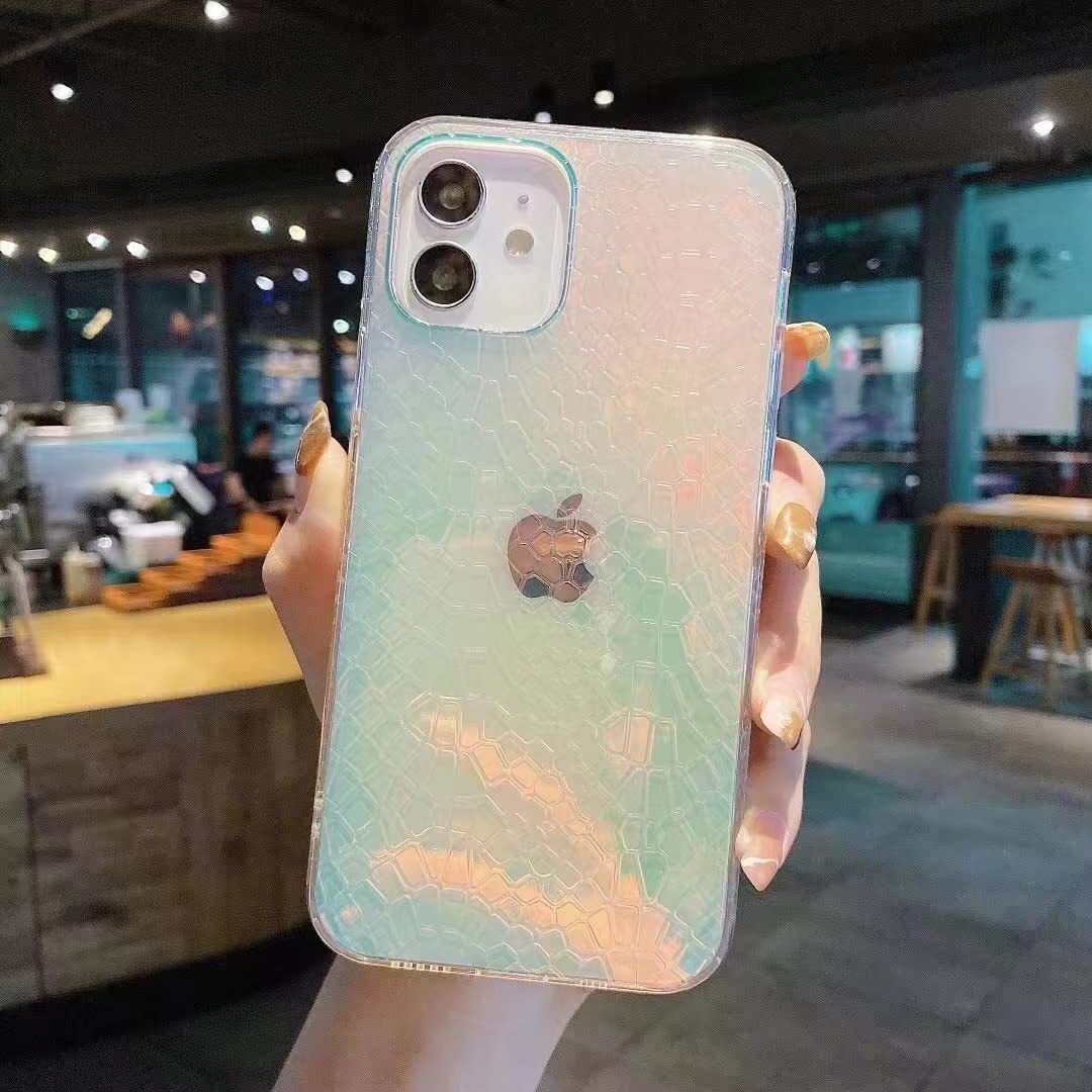 Luxus Hülle Für IPhone 12/12 Pro – Krokodil-Textur, Bling-bling Design, Kratzfeste PC-Schale
