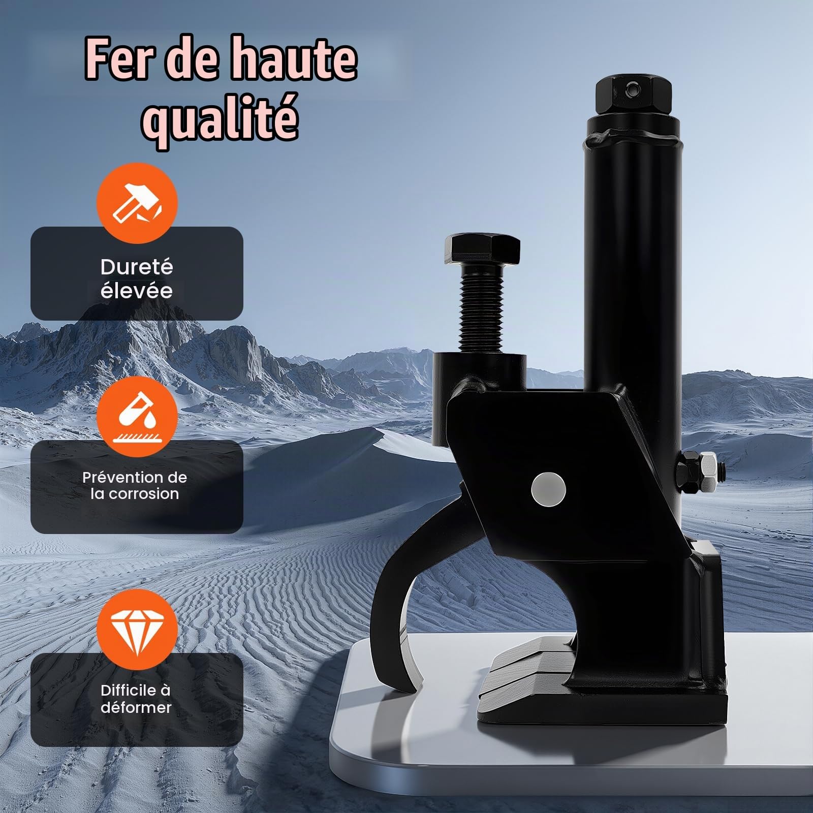 Concasseur de Pneu Manuel - Détalonneur Pneu Démonte - Changeur De Pneu Avec Tapis En Caoutchouc - Pneus Manuel Convient 10 à 21 Pouces Kit Réparation Ajustable