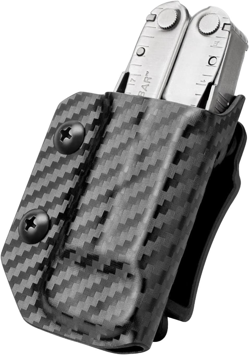 Kydex Sheath for Leatherman Wave Plus & Wave, Multitool Pouch, Adjustable Retention & Cant, Carbon Fiber