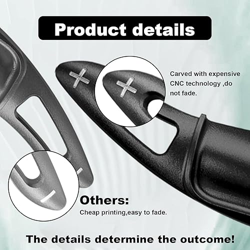 Miniatura 9 de Fundas de extensiones de palanca de cambios de volante compatibles con Toyota Camry 2018-2023 para Corolla RAV4 Avalon 2019-2023, extensión de