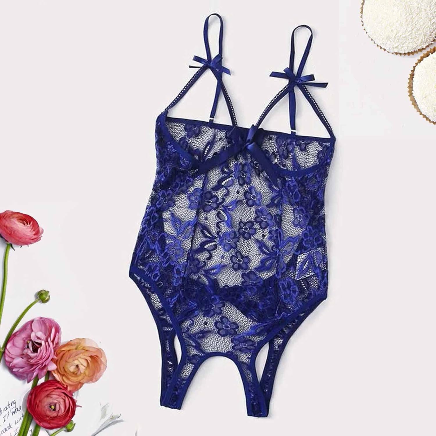 FZYLQY Sexy Lingerie for Womens Naughty Outfits Exotic Nightwear Nightgowns Chemise V Harness Teddy Lingerie Nightie