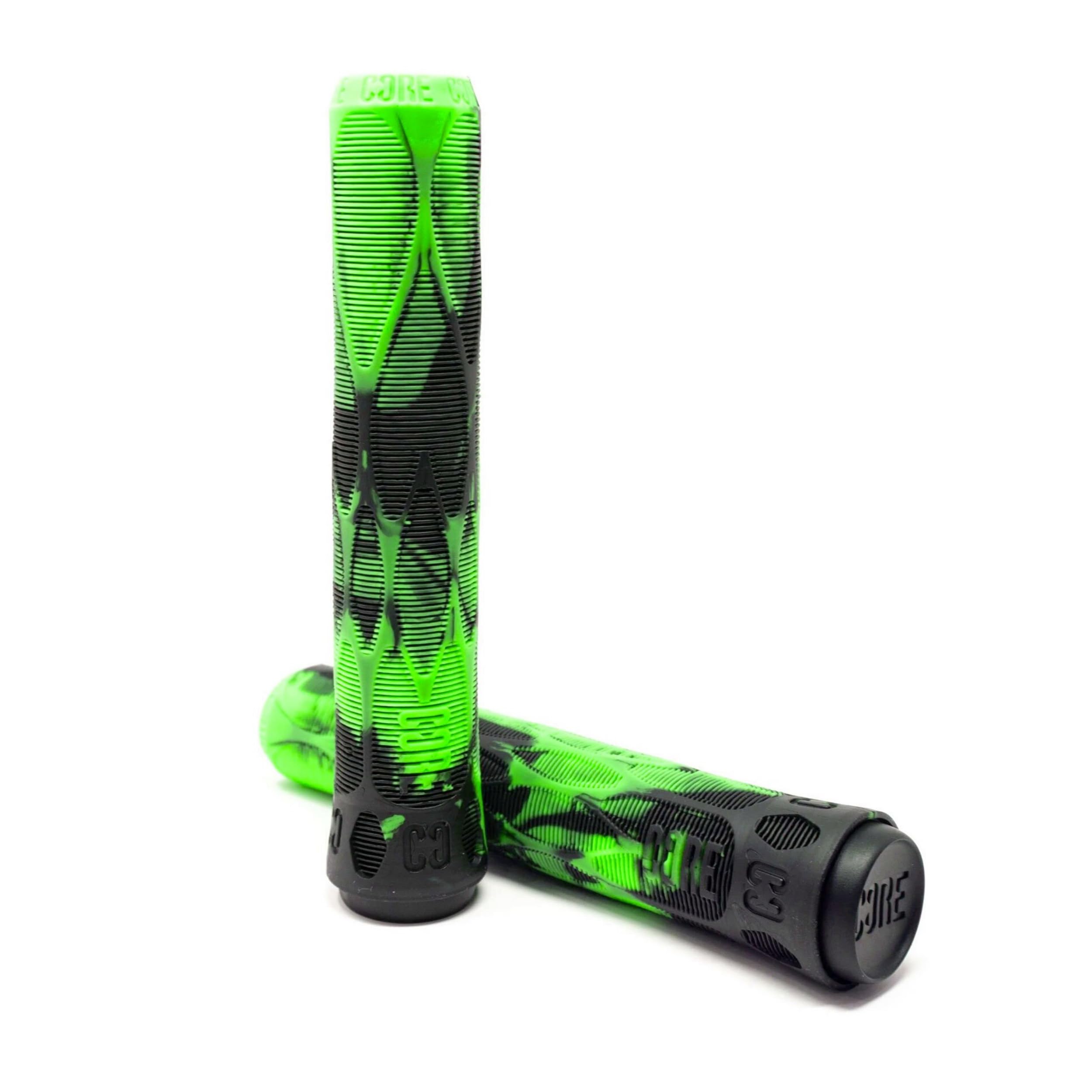CORE Skinny Boy Handlebar Grips for Bikes & Scooters BMX Cycling Mountain Bike Soft Non Slip Longneck Bike Grips Bar Ends Included fits All Stunt Scooters BMX MTB