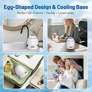 Ruolar Ultrasonic Retainer Cleaner Machine for Dentures | 45kHz Dental Cleaning Pod for Mouth Guards, Aligner, Nightguard, Braces, Jewelry | 3 Timer Modes Denture Cleaner- Cooling Fan & Split-Design