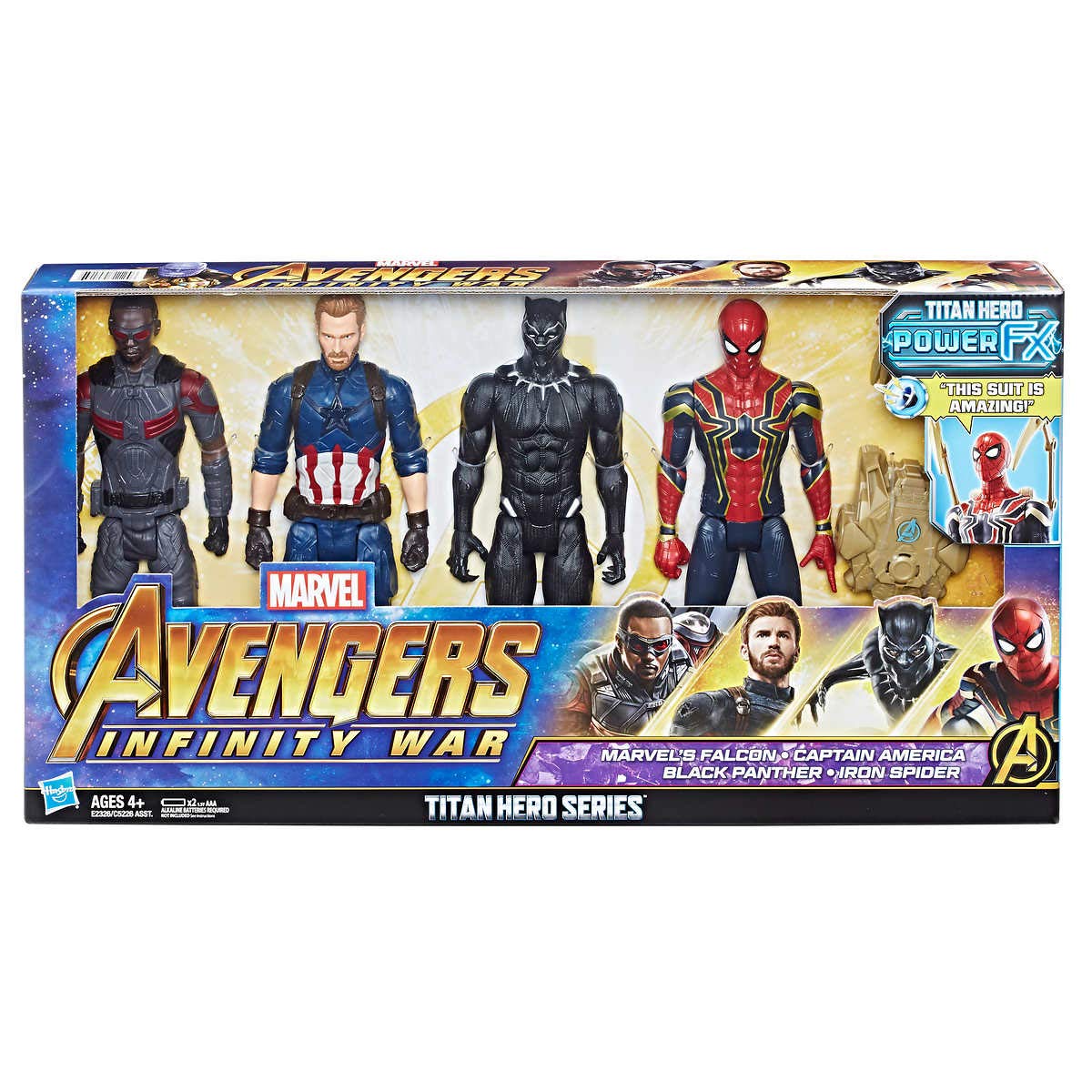 Marvel 1202129 Avengers Titan Hero Serie 4 Pack Multi