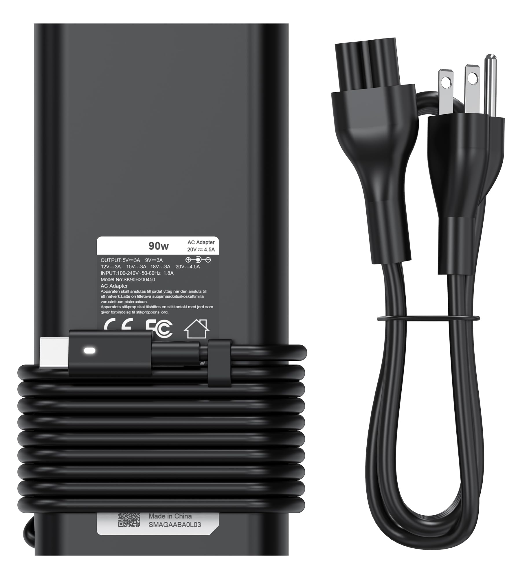 BULL-TECH 90W USB C Charger Compatible with dell Laptop