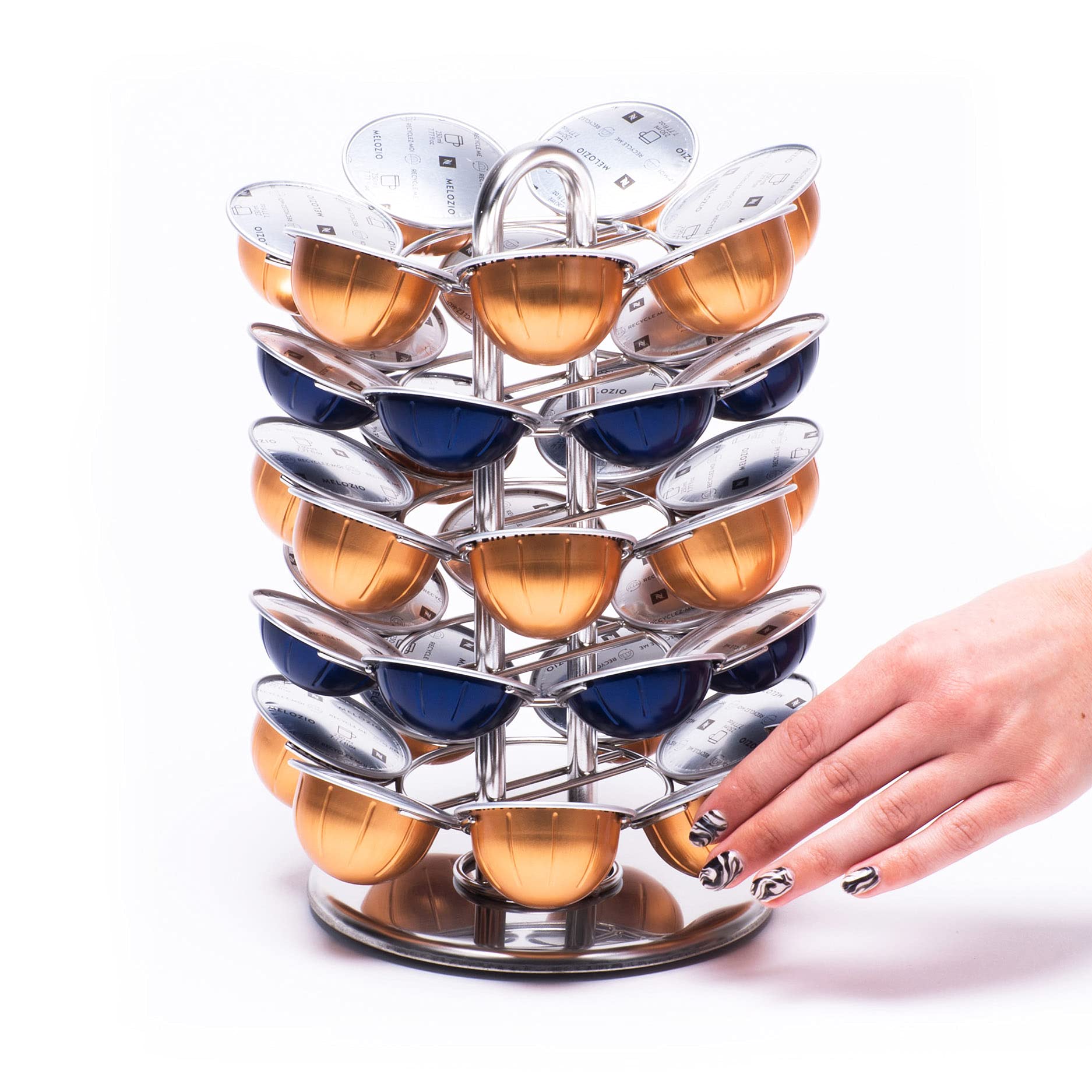 Buy Peak Coffee Revolving Storage Stand for 35 Nespresso Pods Holder