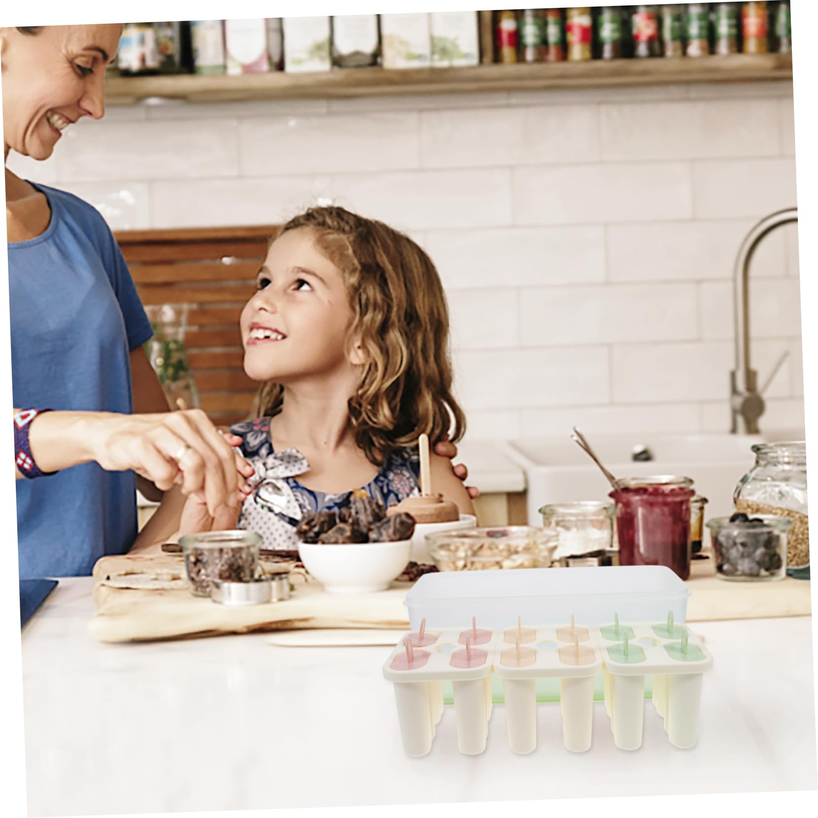 Moules à Glace DIY Couvercle, 1 Set Pp Vert 3, 3 L