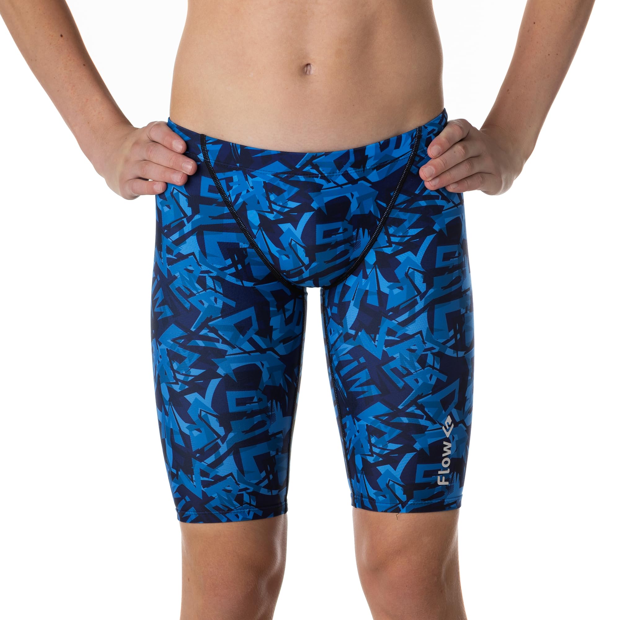 Flow Funky Jammers for Boys - Swim Jammer Swimsuit for Practice and Competition Swimming in Size 21 to 32-image-25