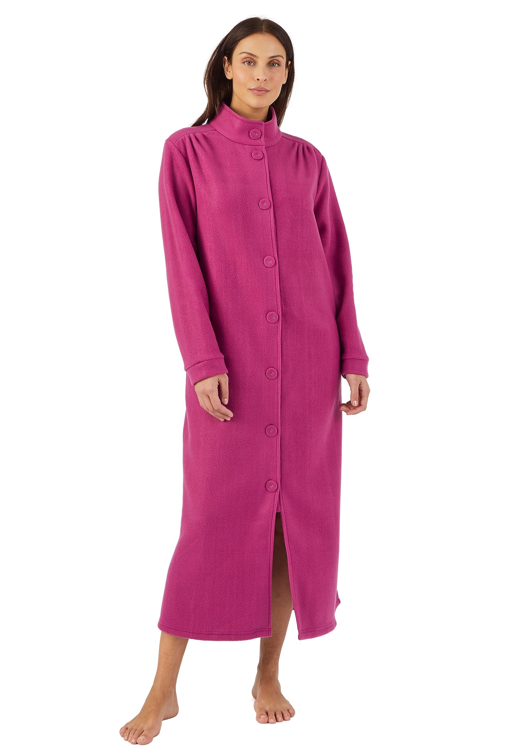 Damart Women's Purple Thermolactyl Fleece Dressing Gown