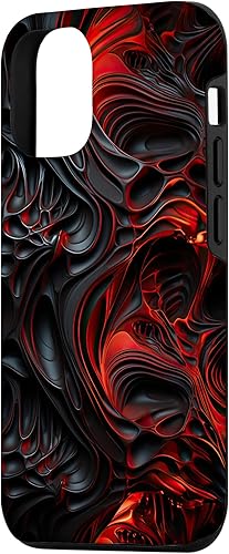 Miniatura 2 de Funda para iPhone 13 Pro Alien Style Pattern Biomecanical Fluid Fractal Spiral Swirl