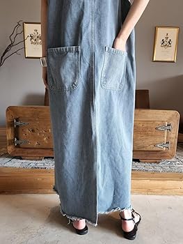❤️大きいサイズ❤️ レディース サロペット　ワンピース　春夏 秋 新品 デニム Amazon.co.jp: [拼衣坊] デニム サロペット スカート レディース