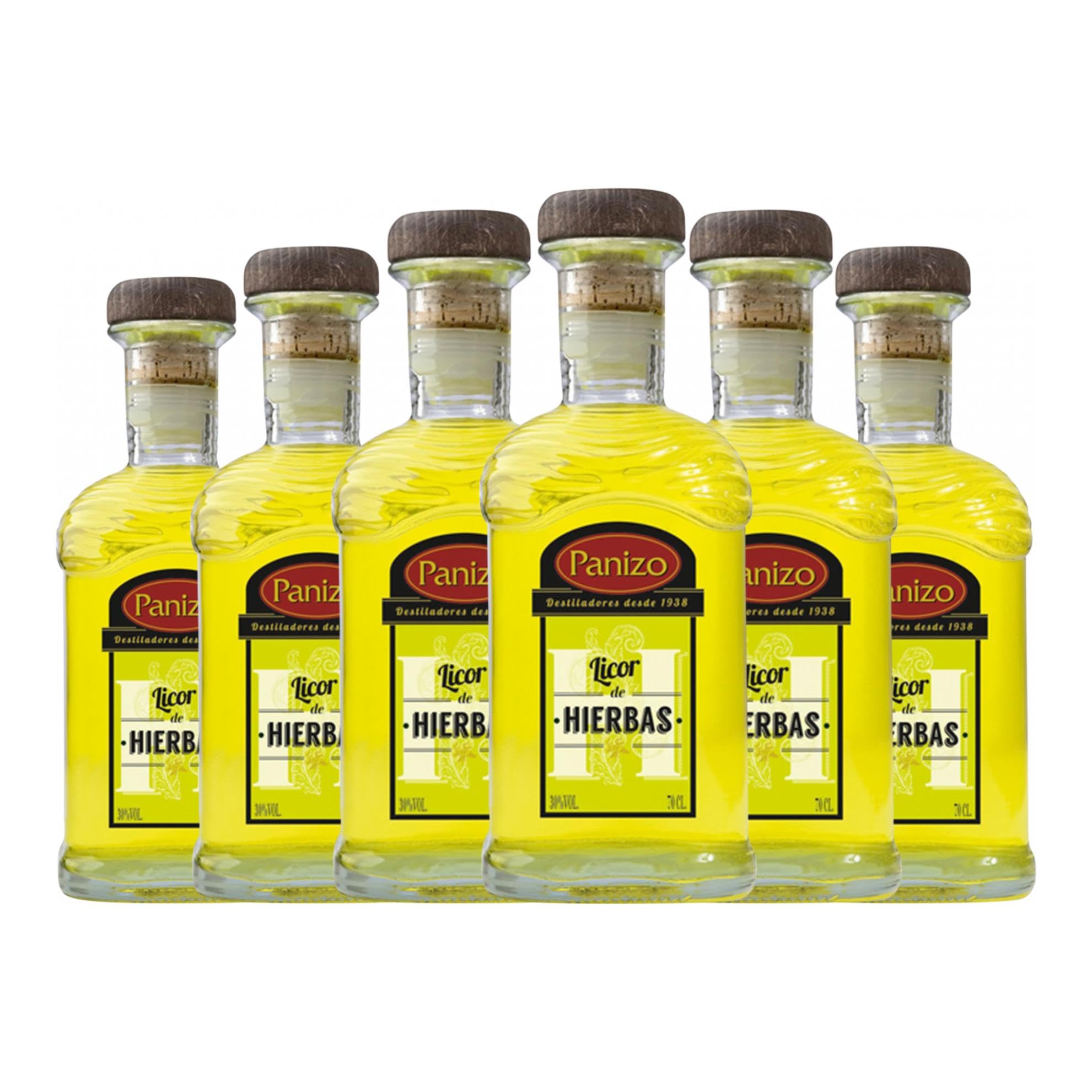 Licor de hierbas Panizo 70 cl (Caja de 6 Botellas de 70 cl)