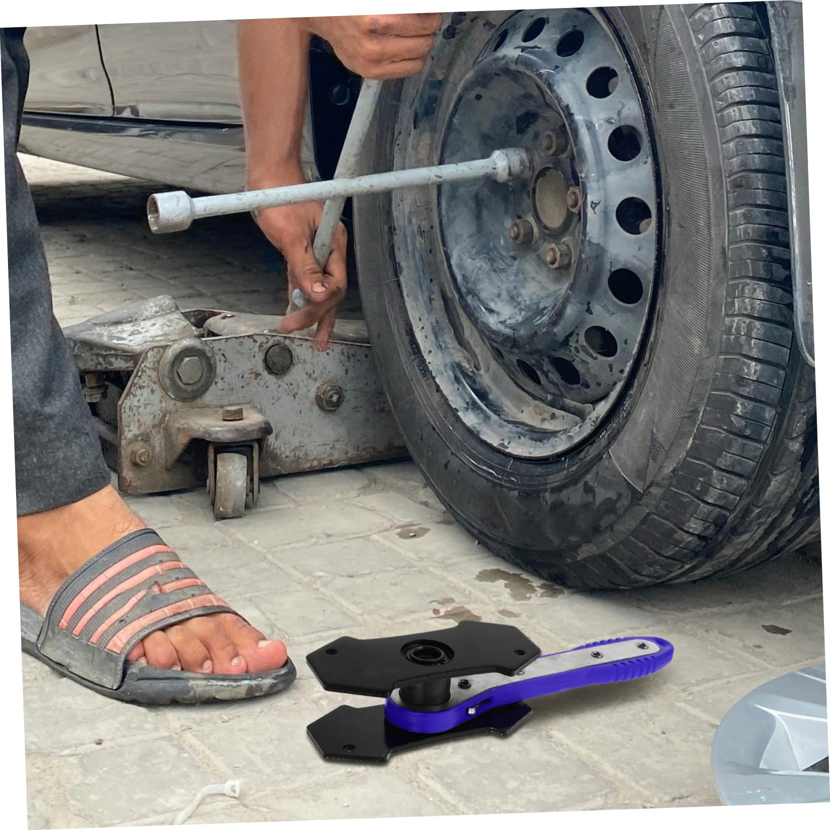 Gatuida 1set Strumento per Freni con Piastrine Acciaio Utensile per La Manutenzione dei Freni per Meccanici e Appassionati di Auto Colore Blu