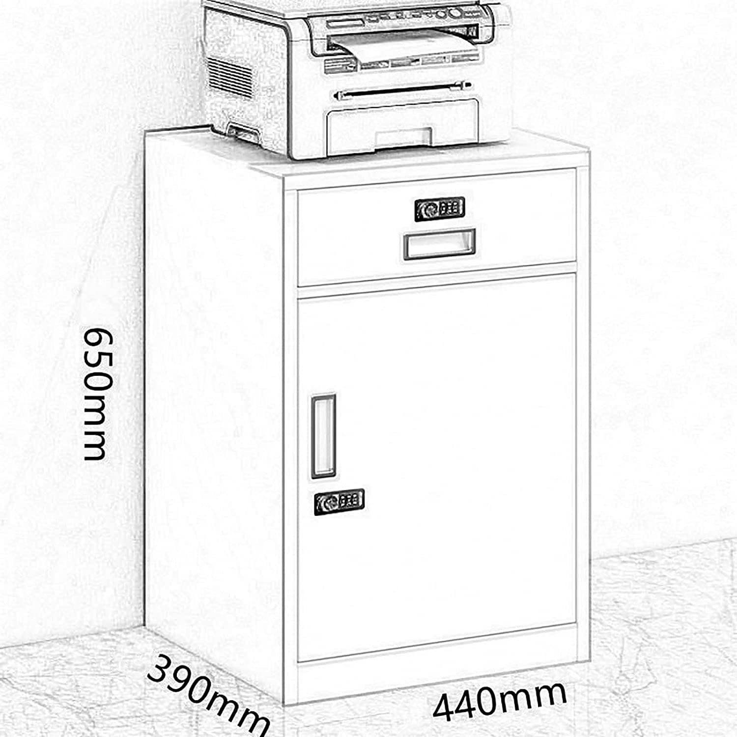 Hallowell UCTL392(30)-5A-PL Cell Phone/Tablet Modular Metal Box Locker with Prepared for Padlocks, 3 Wide, 15 Openings, 27