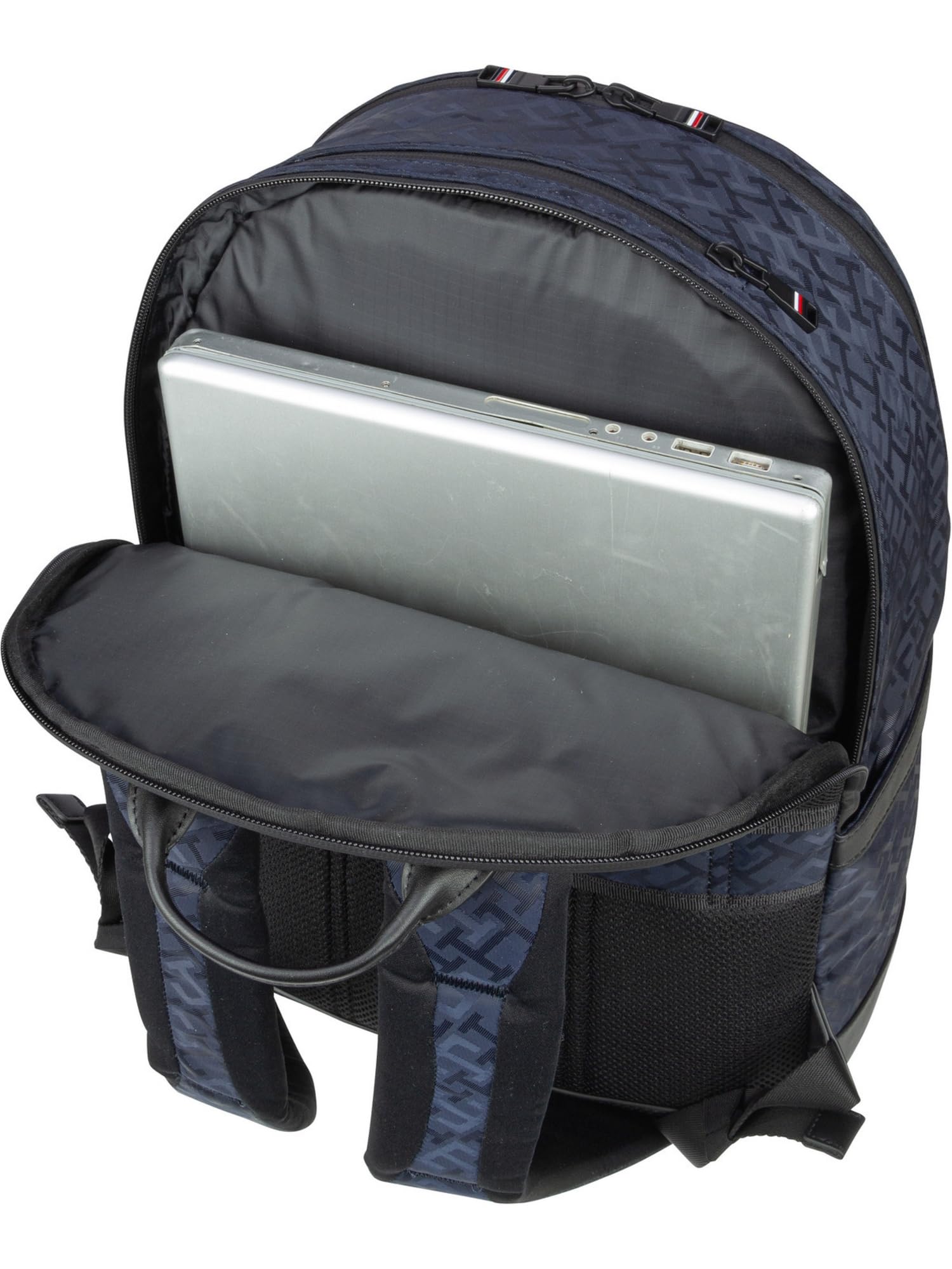 Tommy Hilfiger TH Elevated 1985 Mono Backpack AM0AM11086, Mochilas Hombre, Azul (Space Blue Monogram), OS