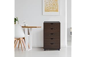Elegant Taylor 5 Drawer Wood Chest: A Multifaceted Storage Solution for Modern Interiors