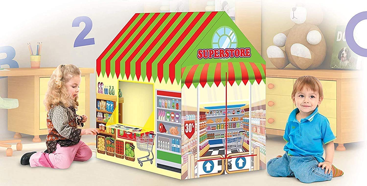 Role Play Tent House for Kids | for 2-7 Years Old Kids (Super Store)