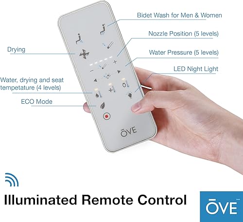 Miniatura 7 de OVE Decors Inodoro inteligente Virtuoso con asiento de bidé integrado, asiento con calefacción con descarga automática y agua caliente y control