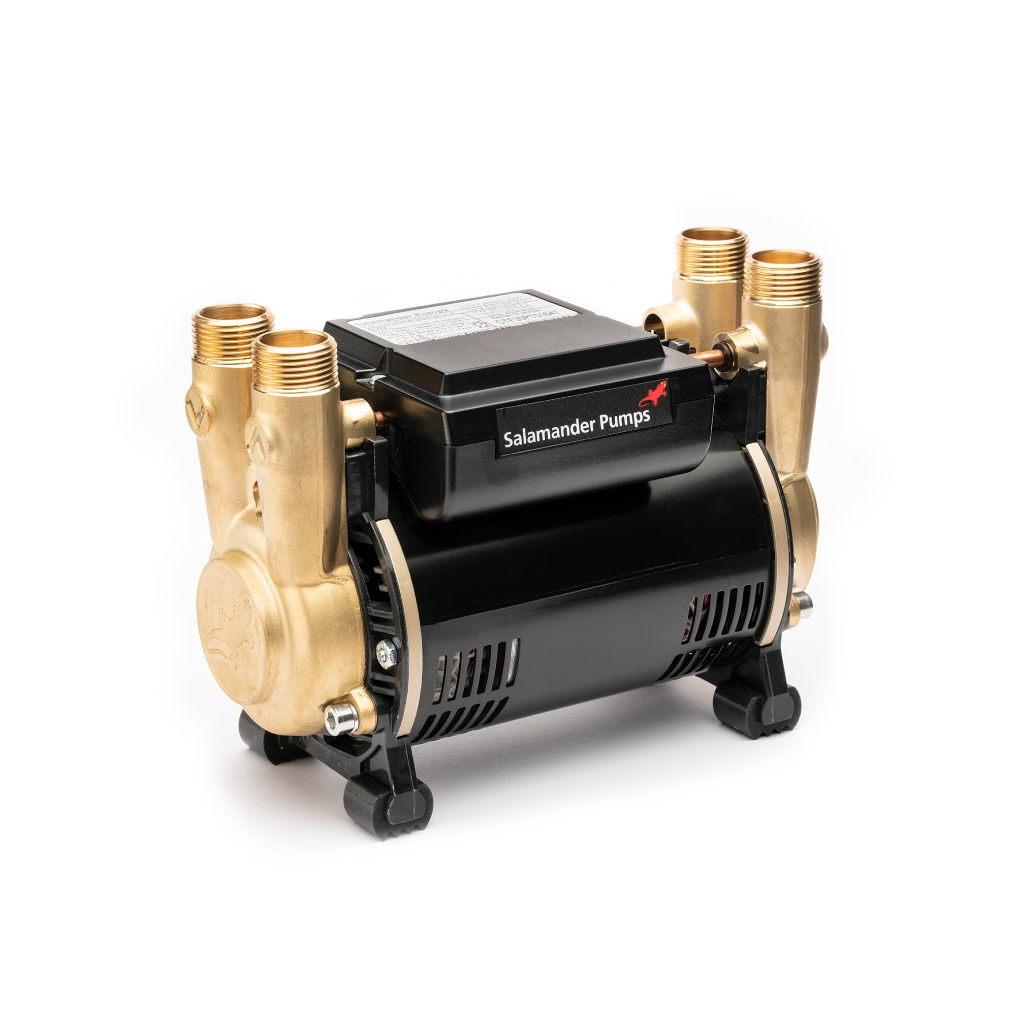 Salamander Pumps - CT Force 30PT Brass Impeller Pump - 3.0 Bar Pressure - Twin End - Suitable for Positive, Gravity Fed Systems Only - 5 Year Warranty
