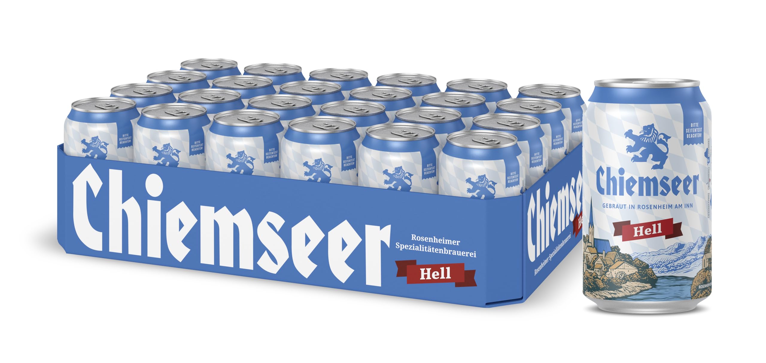 Chiemseer Hell • Helles Bier • 0,33L Dose, EINWEG (24x0,33l)