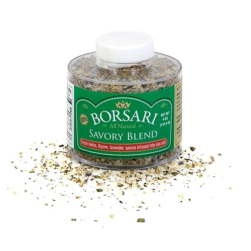 Borsari Mezcla de sal sazonada sal marina gourmet con hierbas frescas y especias sin gluten todo natural apto para dieta cetogénica condimento disponible en Yaxa Colombia