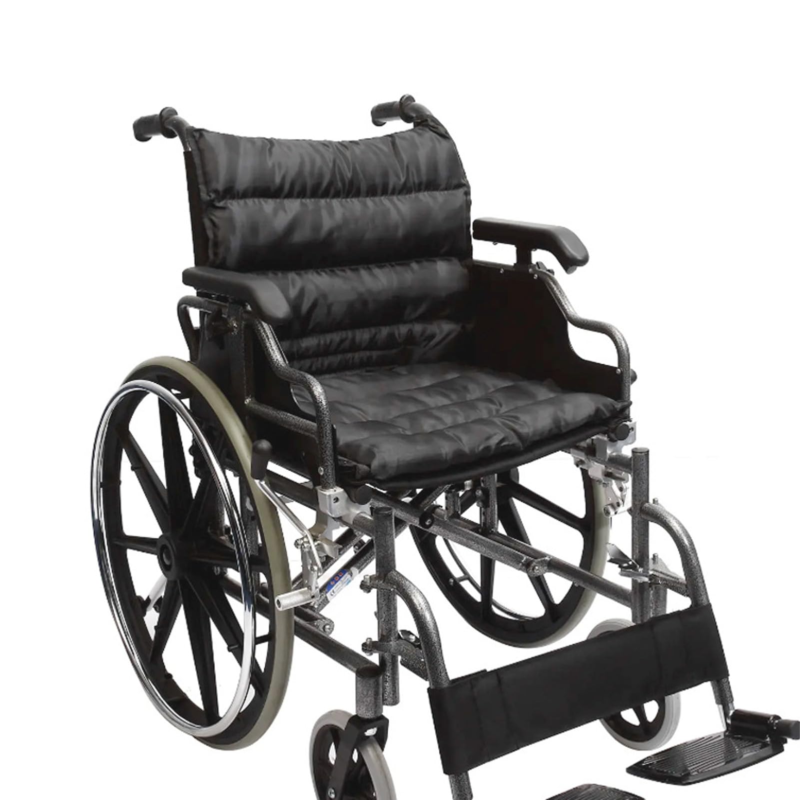 Cuscino completo per sedia a rotelle Cuscino per sedile per sedia a rotelle con cinghie Cuscino reclinabile regolabile adatto a diverse sedie a rotelle
