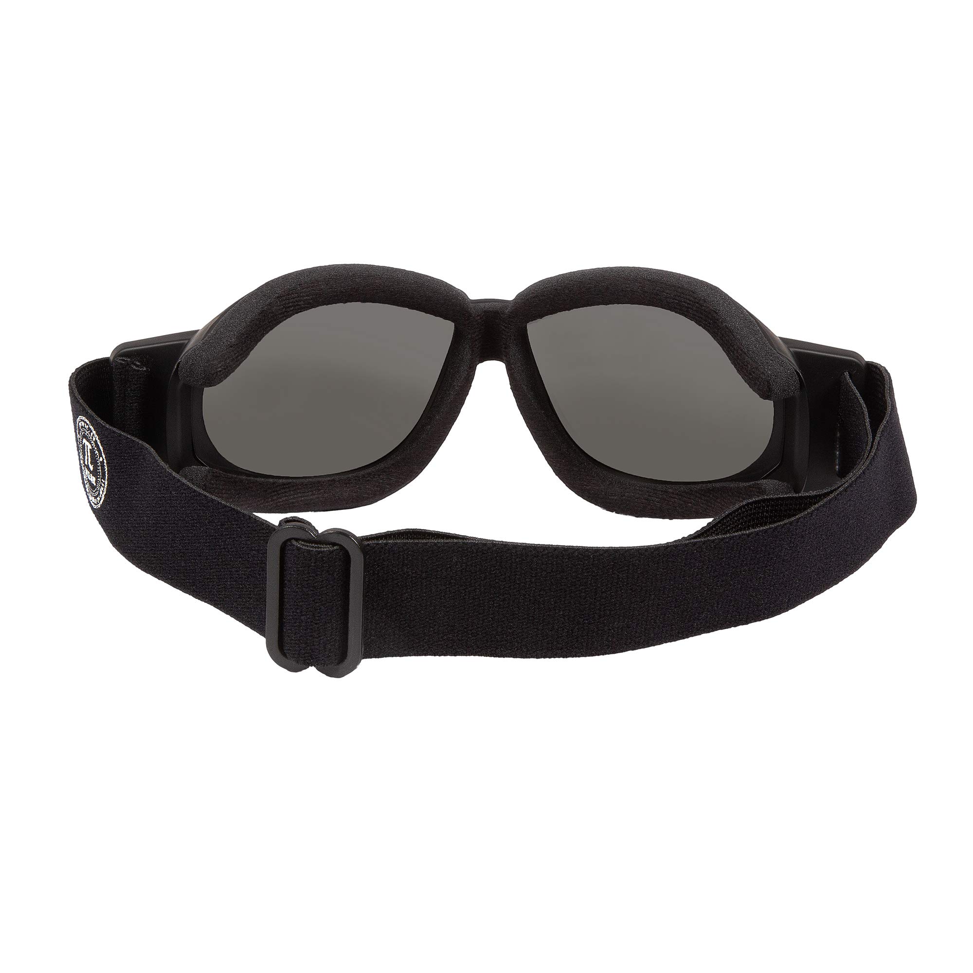 PiWear® Black Hills piccoli occhiali da moto Chopper occhiali per casco moto antivento antiscivolo imbottiti anti-appannamento oscurati