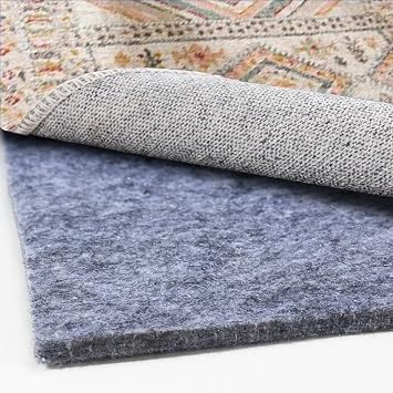 Felt Rug Pad - 4x6 Foot Extra Large Area Liner for All Floors and Trims, Thick Pad for Hardwood Floors Under Rugs, Keeps Rugs Softly and Securely in Place