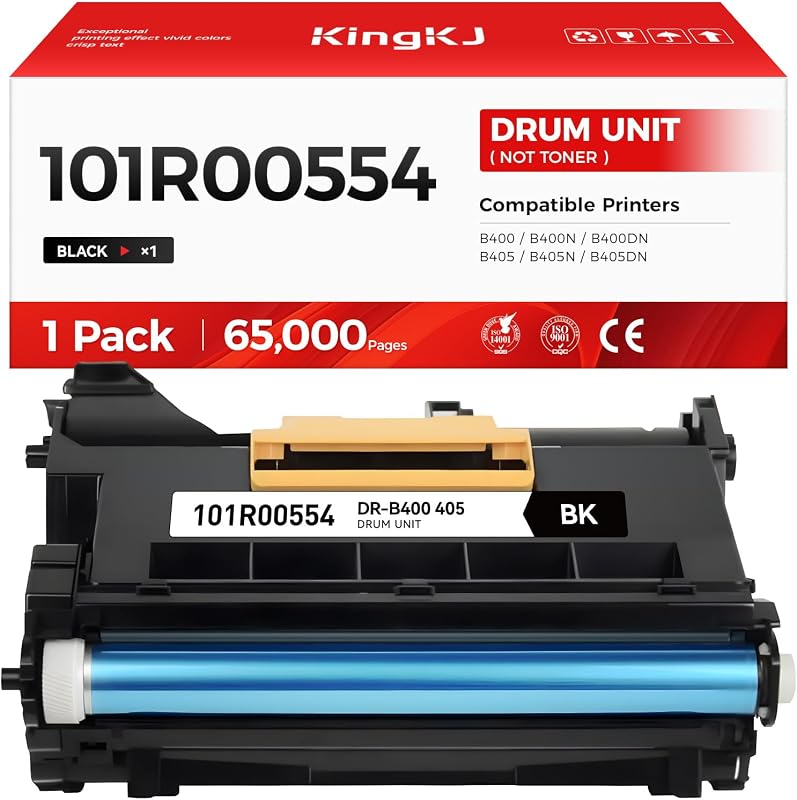 VersaLink B400 B405 Drum Unit (Not Toner) Black 1-Pack Replacement for Xerox 101R00554 Image-Drum Compatible with Xerox VersaLink B400 B400N B400DN B405 B405N B405DN Laser Printer All-in-One Copier