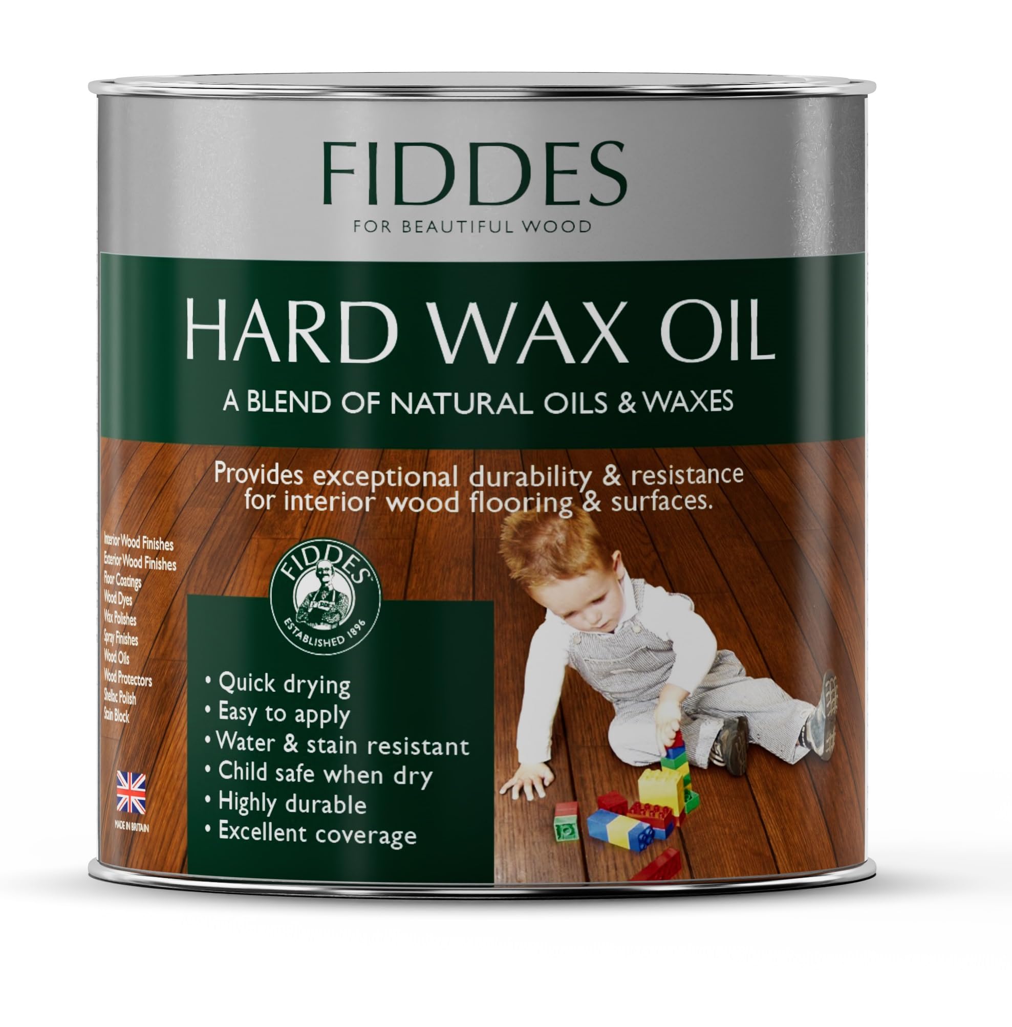 Fiddes Clear Hard Wax Oil (1, Dead Matt 250Ml)
