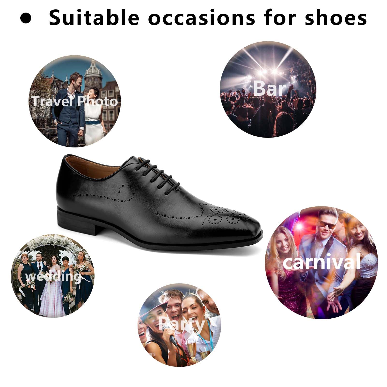 MEIJIANA Scarpe Oxford Eleganti Uomo - Stringate Basse Vintage Estive