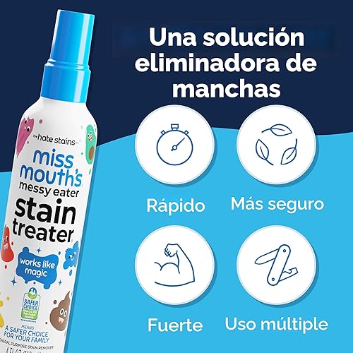 Miniatura 3 de Miss Mouth's Messy Eater Spray para tratar manchas – Removedor de manchas de 4 onzas – Productos esenciales para recién nacidos y bebés – Sin