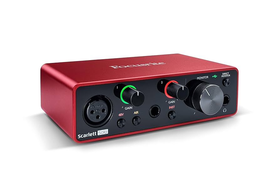 Amazon.com: Focusrite Scarlett Solo (3rd Gen) USB Audio