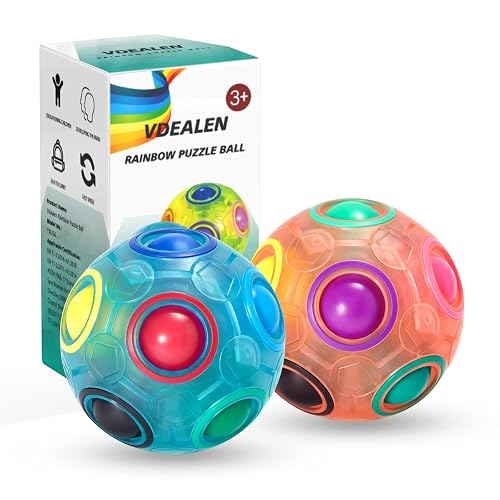 Vdealen Bola Magica Magic Rainbow Ball del Rompecabezas Juego de Cerebro Teaser Juego de Habilidad Acroíris…