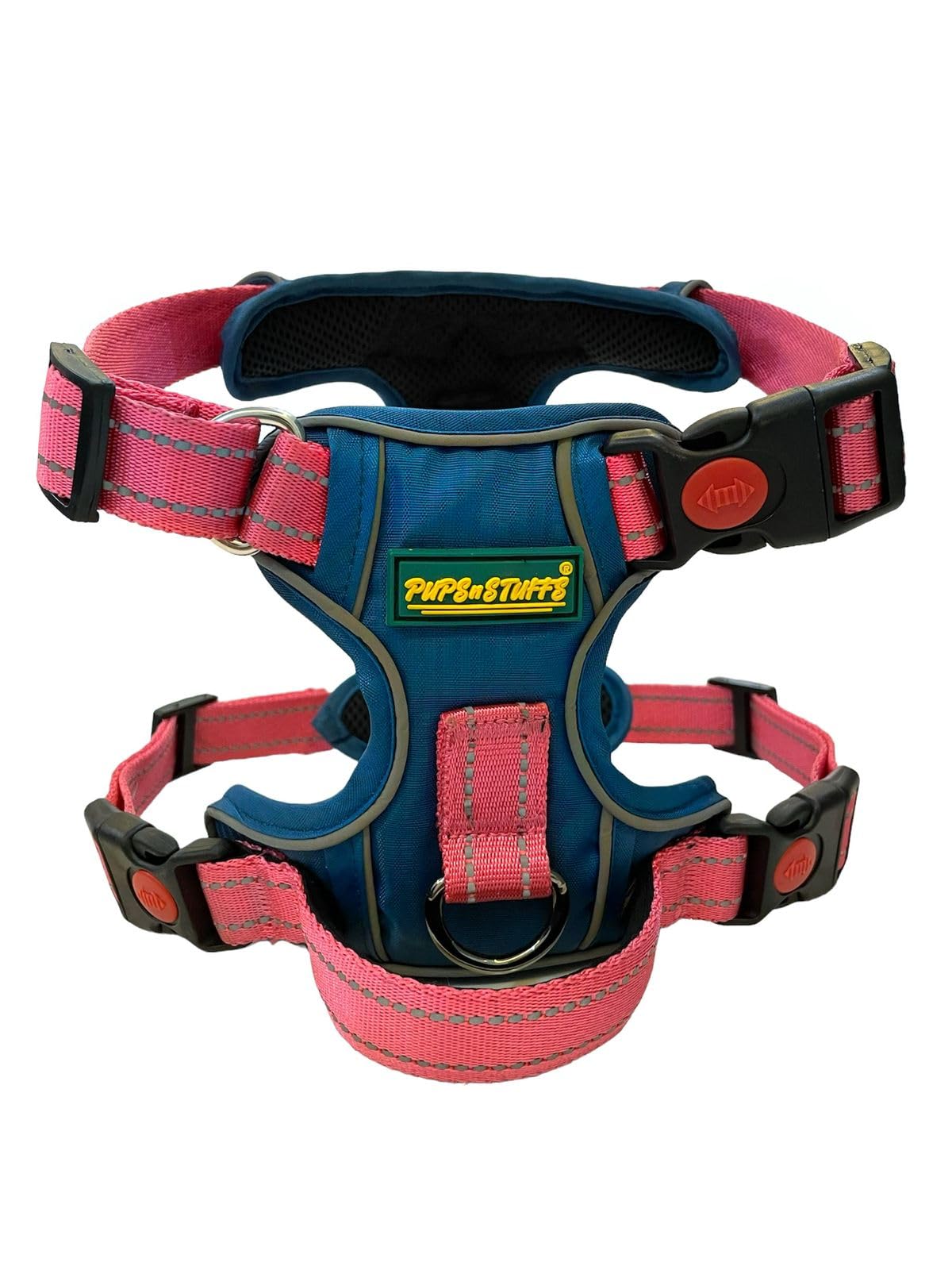 PUPS N STUFFS Night Reflective Large Dog Harness: Adjustable Oxford Fabric with 3 Buckles for Safe & Comfortable Walks - Chest Girth (B0CZF1HD9Q) Amazon Price History, Amazon Price Tracker