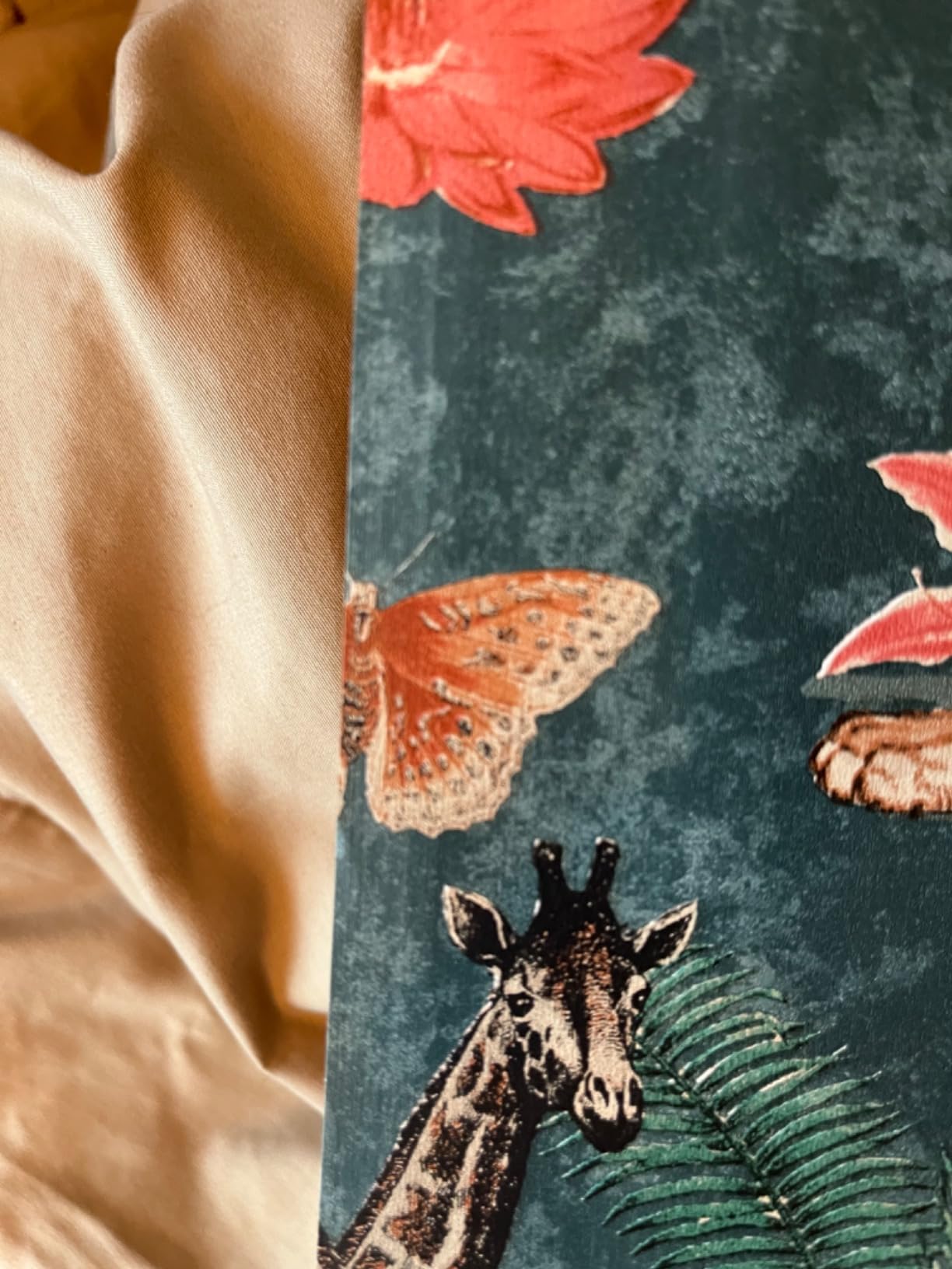 Grandeco Animal Kingdom Jungle Smooth Wallpaper, Teal Amazon.co.uk