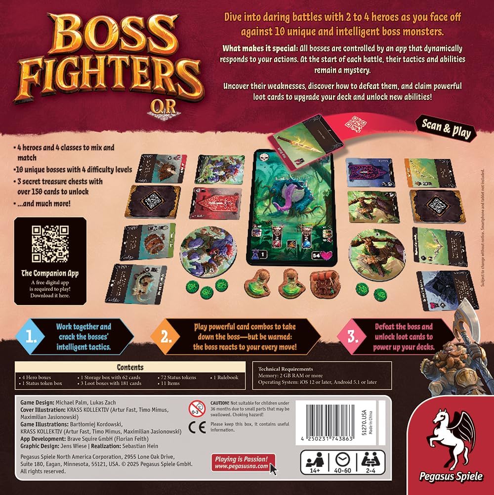 Boss Fighters QR Board Game