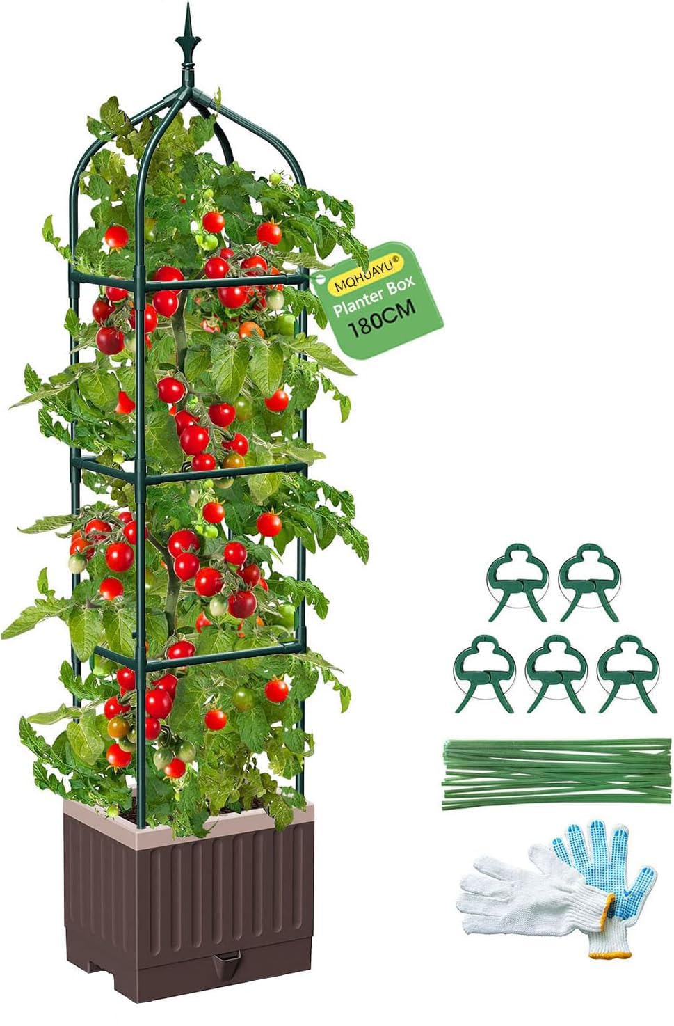 MQHUAYU Raised Garden Bed Planter Trellis