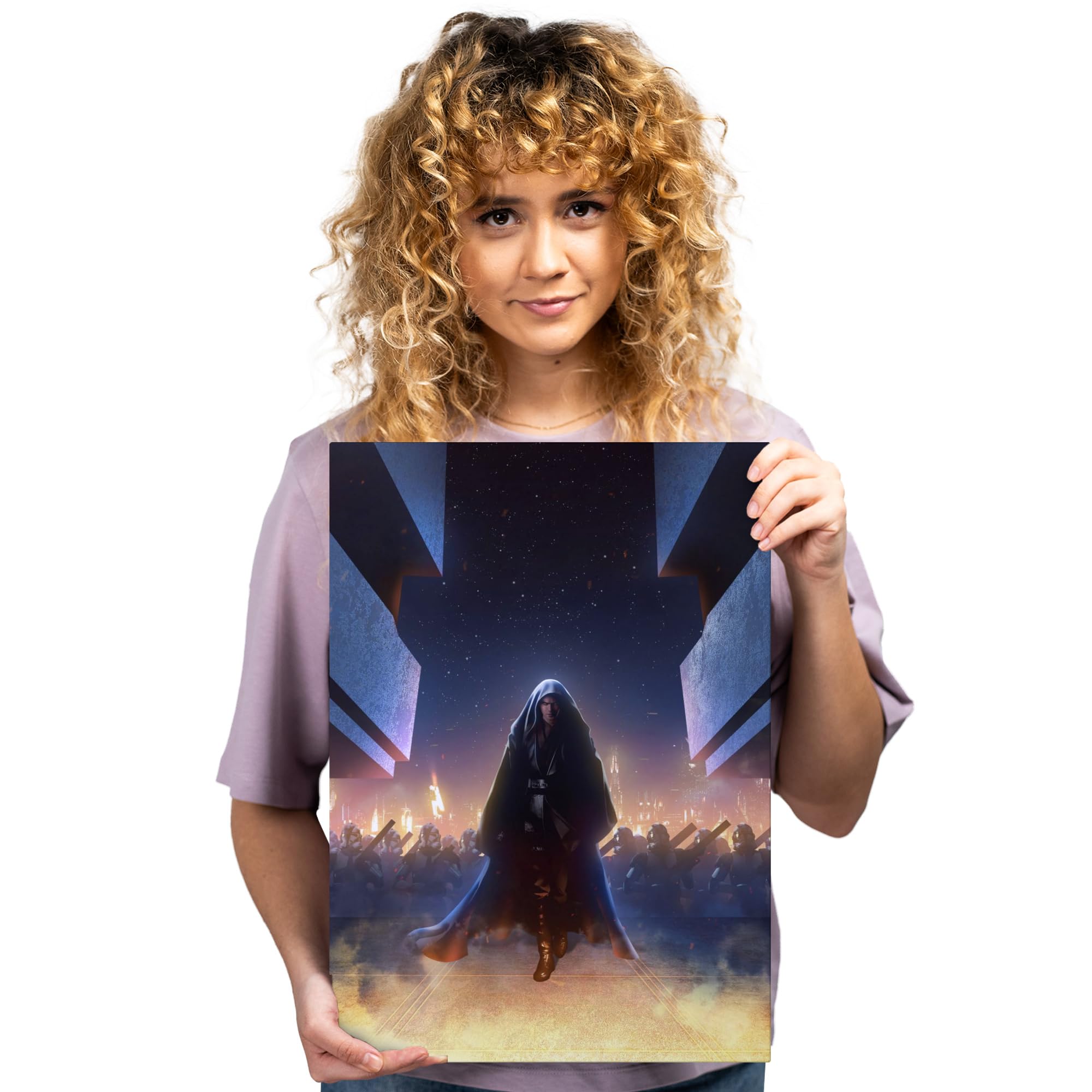 Displate Star Wars Metal Poster Star Wars Poster Star Wars Regalo Star Wars Deco - Star Wars - Star Wars - The Dark Side - Star Wars - Star Wars - Epic Battles - Anakin's Order Poster 32 x 45 cm