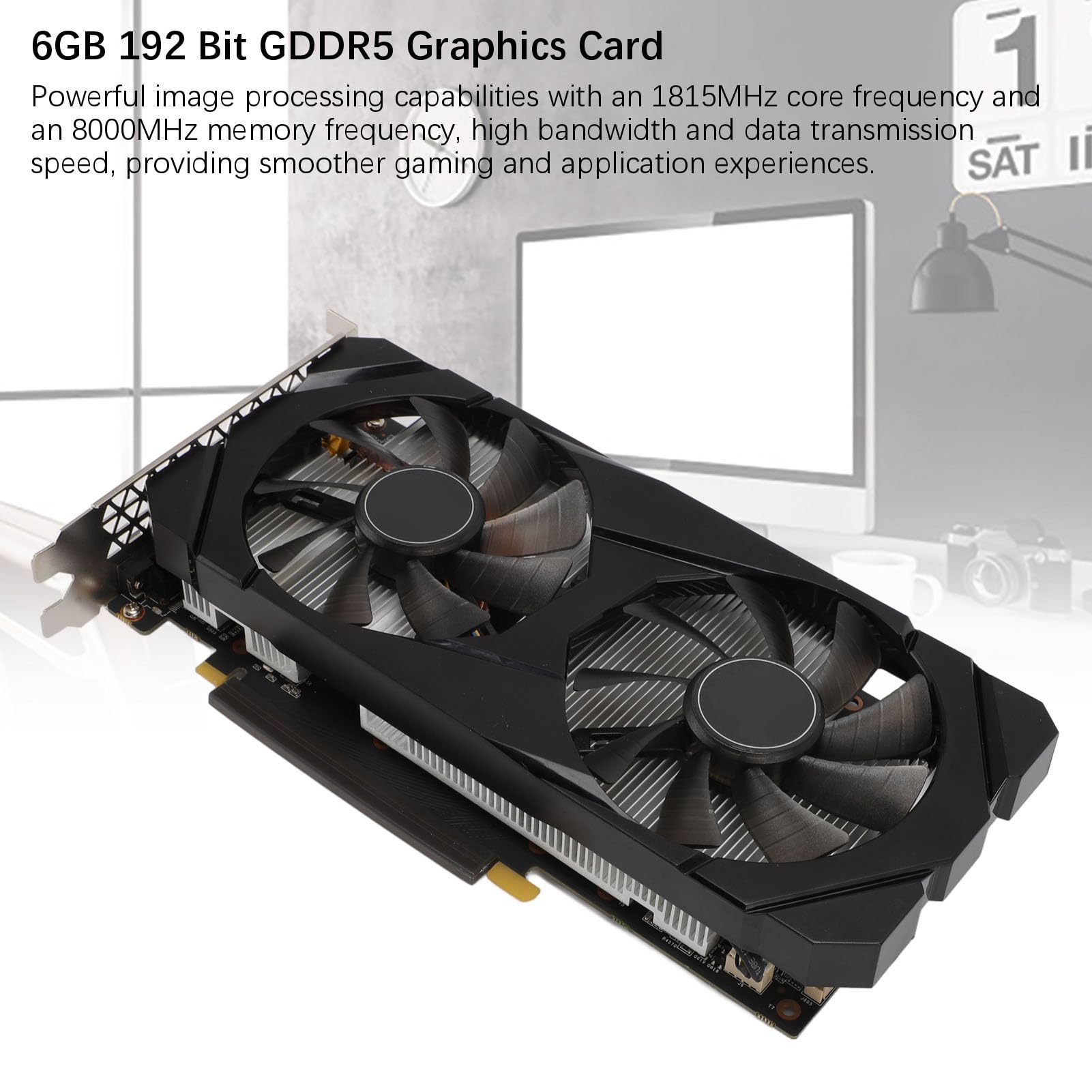 1660 Super, Scheda Grafica da Gioco da 6 GB per Computer PC, Materiale in Alluminio, Esperienze di Gioco e Intrattenimento Stabili con Dissipazione del Calore Migliorata,