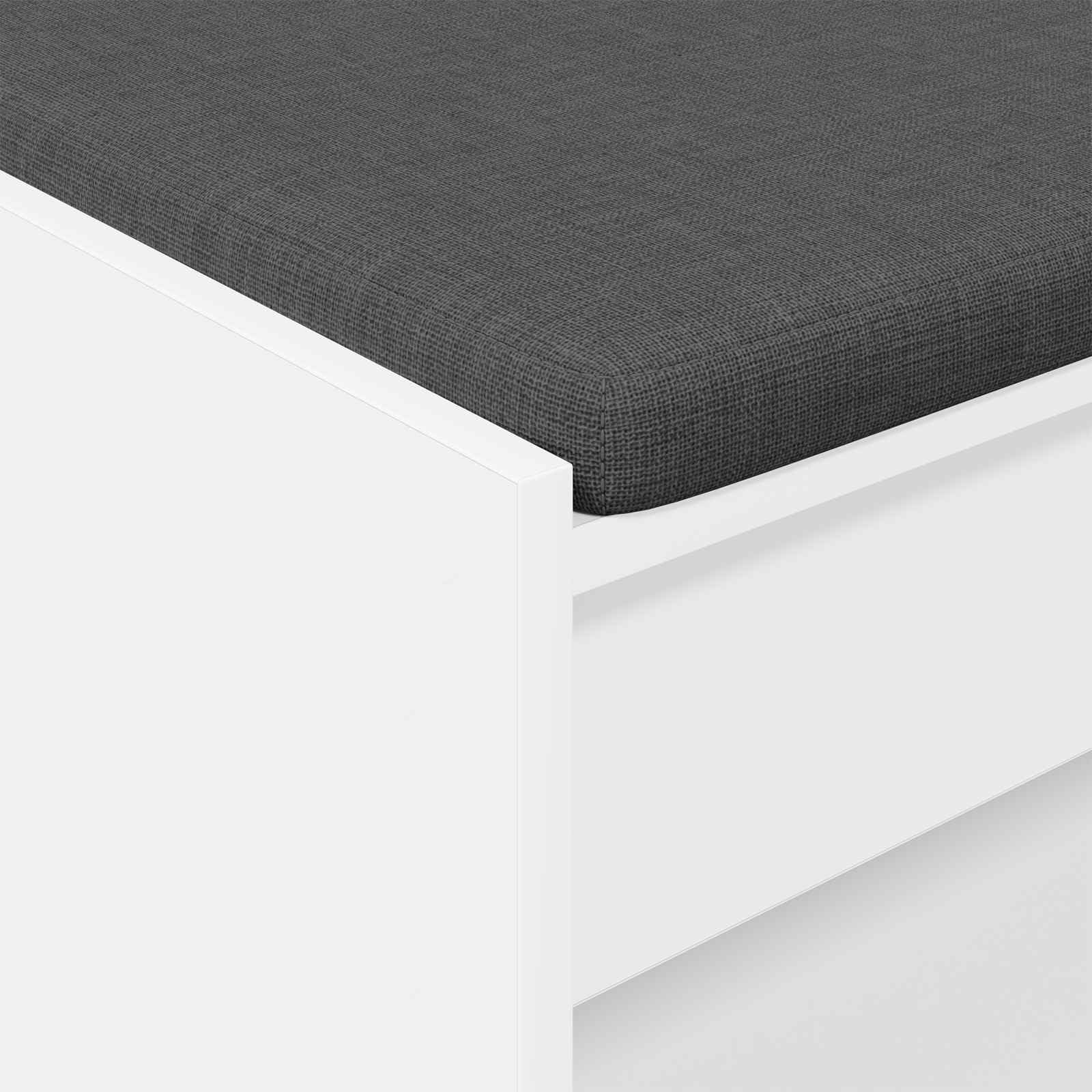 vidaXL Banco de Entrada 63 x 38 x 45 cm Madera Ingenierizada y Tela, Banco Moderno para el Hall, Muebles de Entrada, Asientos Elegantes, diseño Rectangular, soluciones funcionales