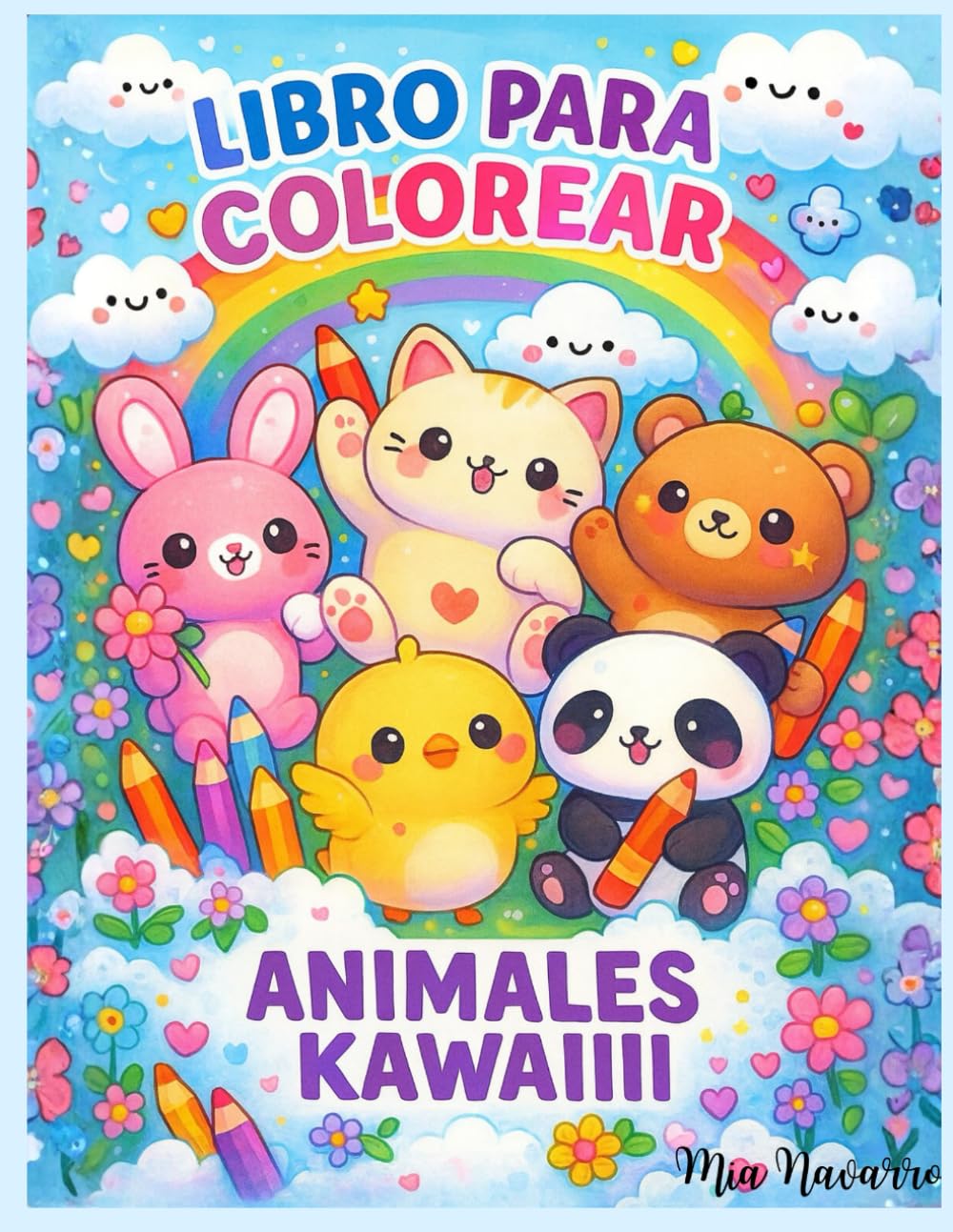 Libro para colorear de Animales kawaii