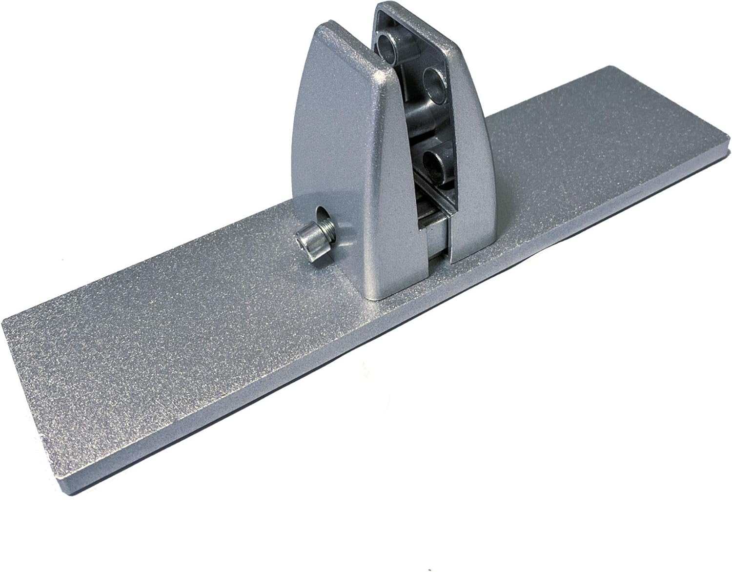 Generic Sneeze Guard Support Bracket with Freestanding Base for Plexiglass or Acrylic Shield - Desktop, Countertop & Reception