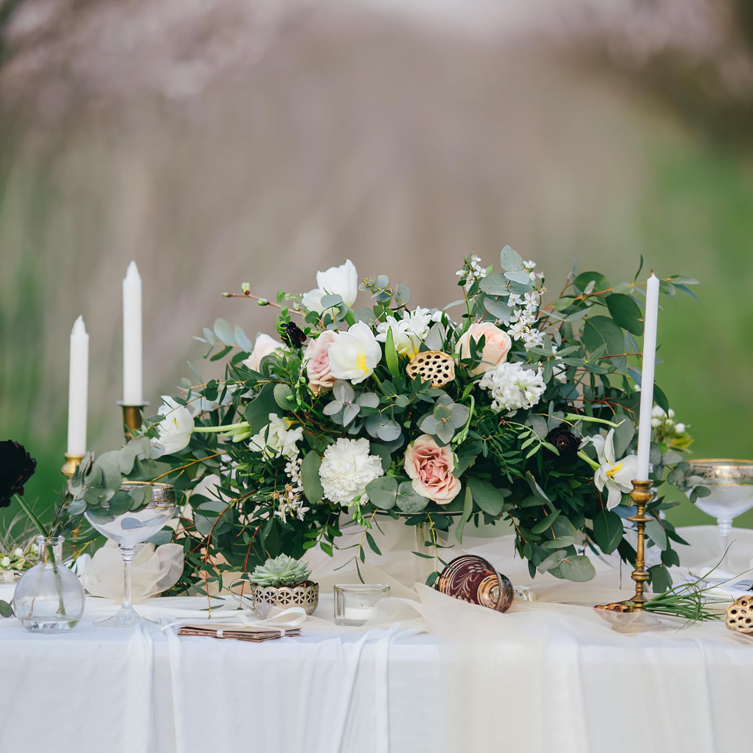 FRCOLOR 10pcs Floral Foam Trays with Long Pins for Flower Arrangements Wedding Party Decoration Plastic Floral Mud Tray Garden Plant Container Accessories