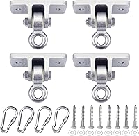 Vista 8 de BETOOLL Ganchos de columpio resistentes de capacidad de 2400 libras para juegos de madera, patio de recreo, porche, interiores y exteriores, ganchos