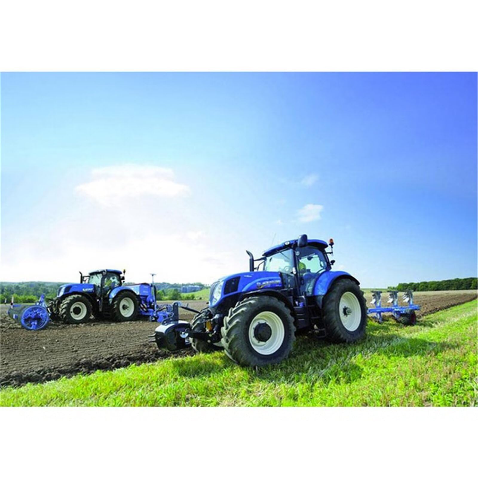 Senbang Farm Tractor Diamond Art Painting Kits, 5D Diamond Painting Kits For Adults Full Drill Diamond Art Picture Crystal Art For Home Decor 12X16inch